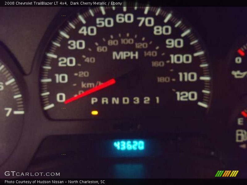 Dark Cherry Metallic / Ebony 2008 Chevrolet TrailBlazer LT 4x4