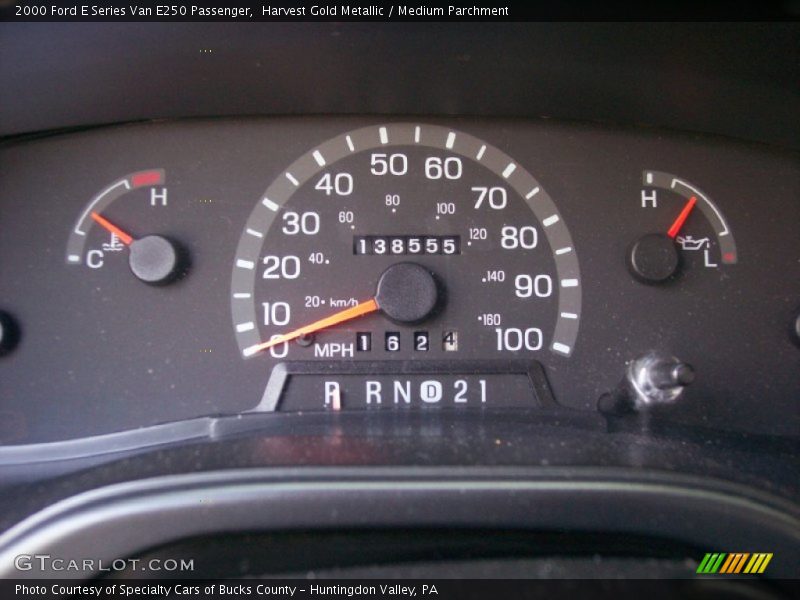  2000 E Series Van E250 Passenger E250 Passenger Gauges