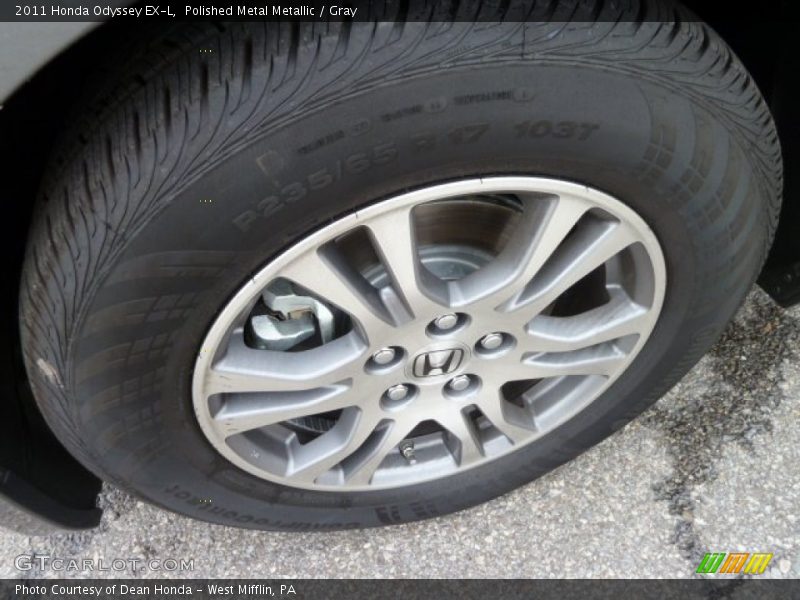 Polished Metal Metallic / Gray 2011 Honda Odyssey EX-L