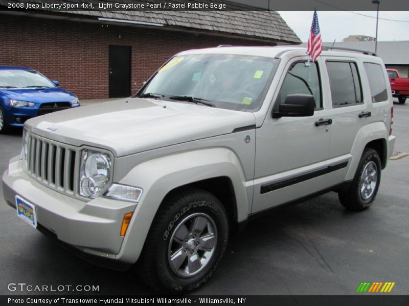 Light Graystone Pearl / Pastel Pebble Beige 2008 Jeep Liberty Sport 4x4