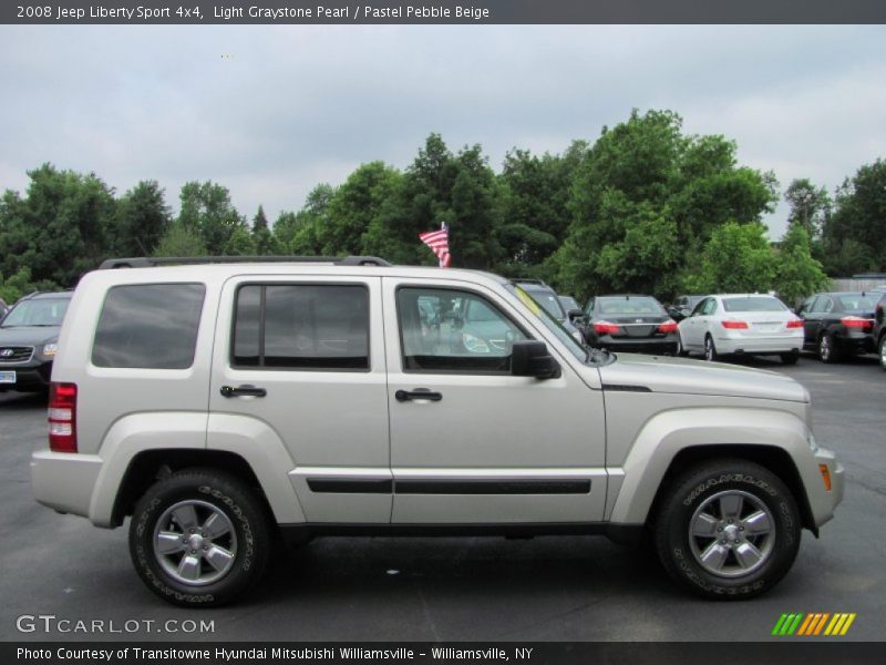 Light Graystone Pearl / Pastel Pebble Beige 2008 Jeep Liberty Sport 4x4
