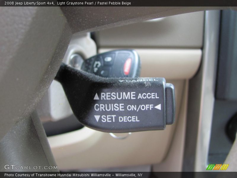 Light Graystone Pearl / Pastel Pebble Beige 2008 Jeep Liberty Sport 4x4