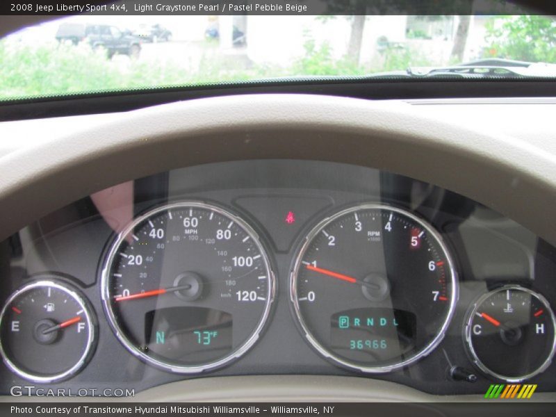 Light Graystone Pearl / Pastel Pebble Beige 2008 Jeep Liberty Sport 4x4