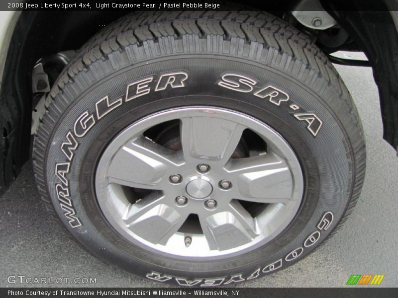 Light Graystone Pearl / Pastel Pebble Beige 2008 Jeep Liberty Sport 4x4