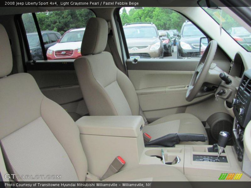 Light Graystone Pearl / Pastel Pebble Beige 2008 Jeep Liberty Sport 4x4
