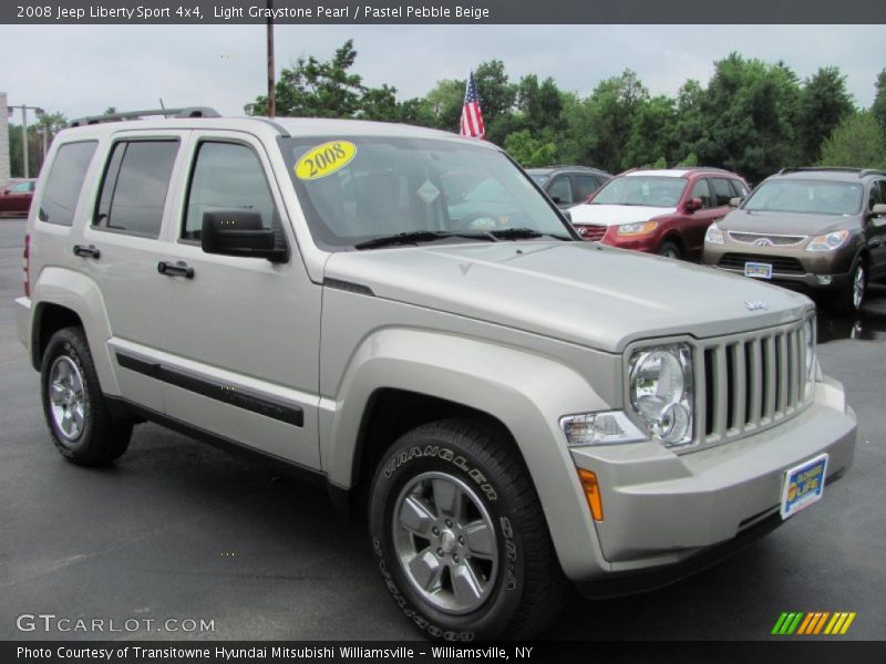Light Graystone Pearl / Pastel Pebble Beige 2008 Jeep Liberty Sport 4x4