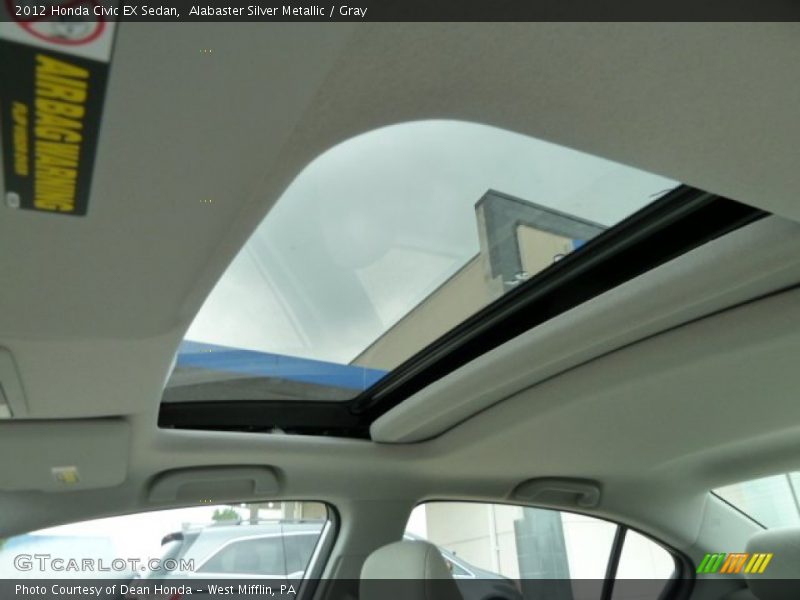 Sunroof of 2012 Civic EX Sedan