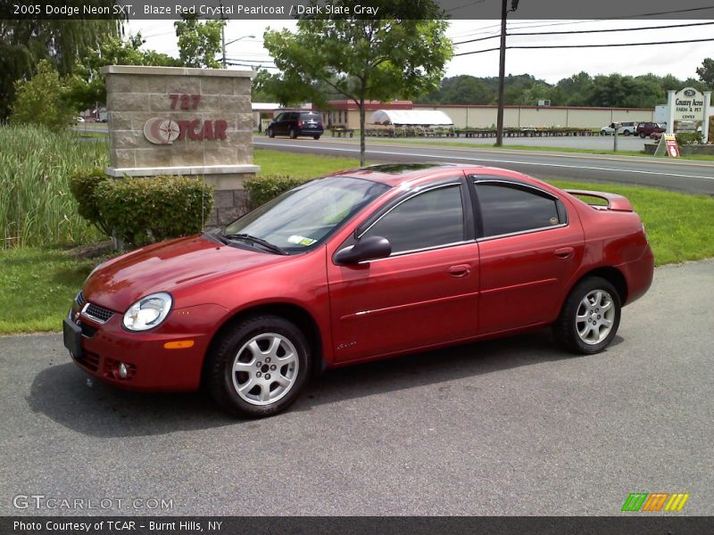 Blaze Red Crystal Pearlcoat / Dark Slate Gray 2005 Dodge Neon SXT