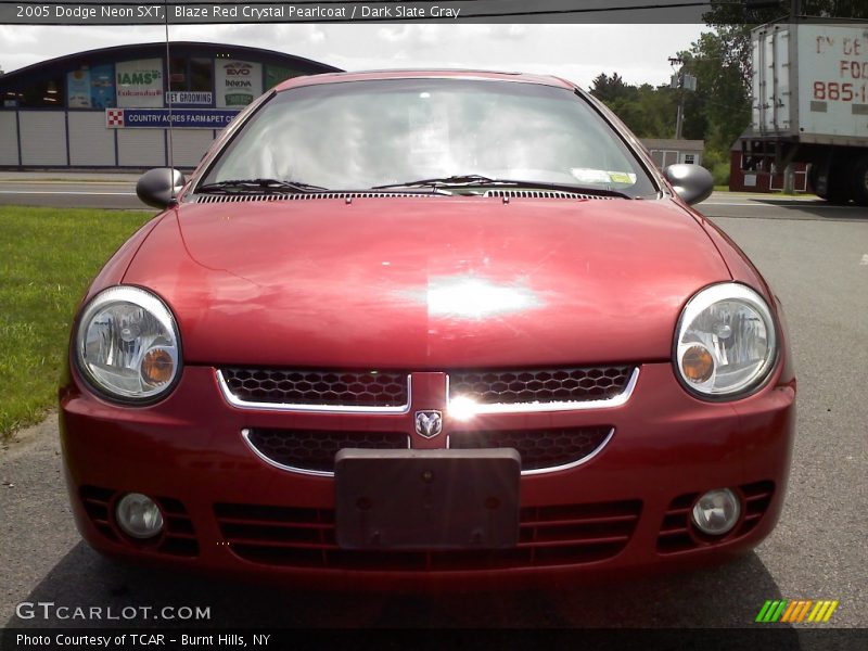 Blaze Red Crystal Pearlcoat / Dark Slate Gray 2005 Dodge Neon SXT