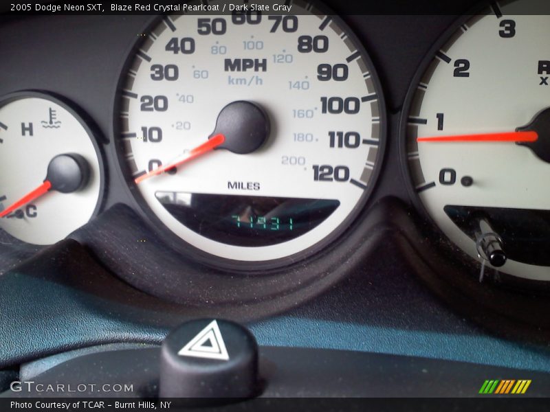 Blaze Red Crystal Pearlcoat / Dark Slate Gray 2005 Dodge Neon SXT