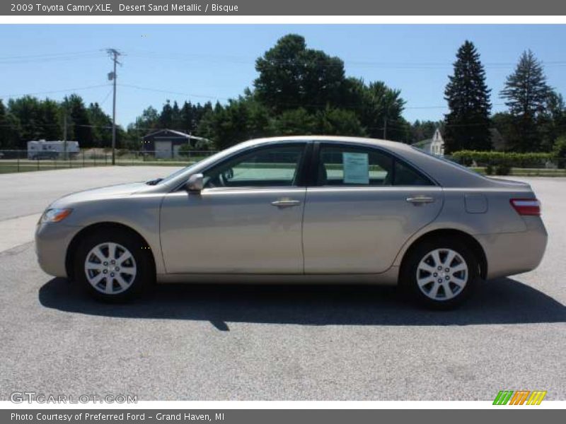 Desert Sand Metallic / Bisque 2009 Toyota Camry XLE