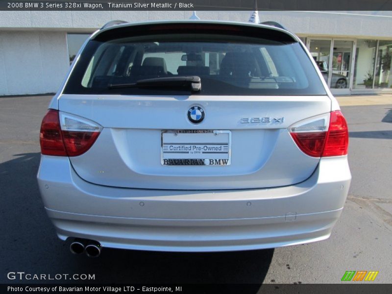 Titanium Silver Metallic / Black 2008 BMW 3 Series 328xi Wagon