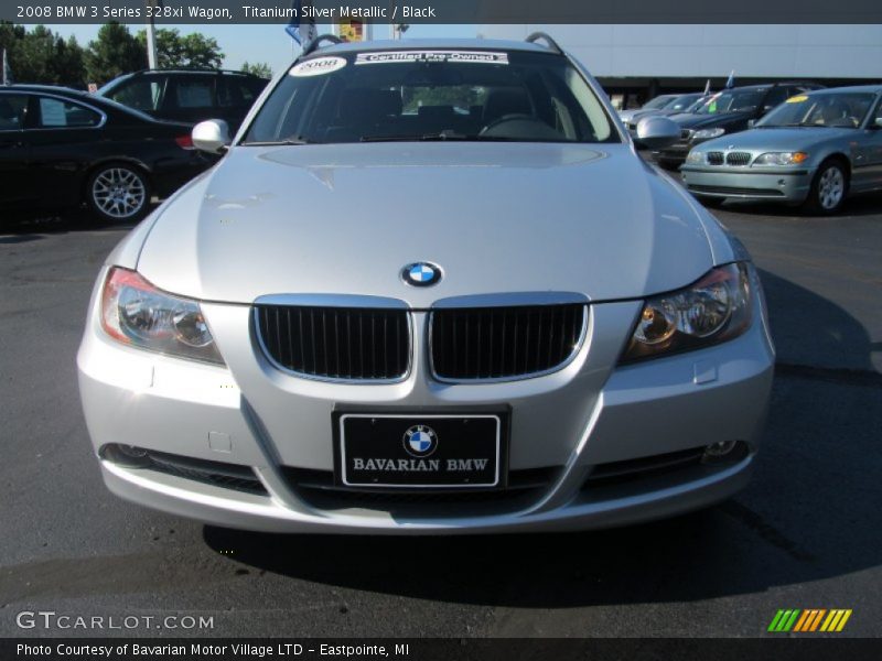 Titanium Silver Metallic / Black 2008 BMW 3 Series 328xi Wagon