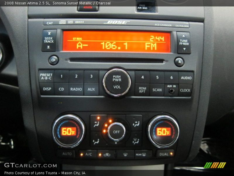 Sonoma Sunset Metallic / Charcoal 2008 Nissan Altima 2.5 SL
