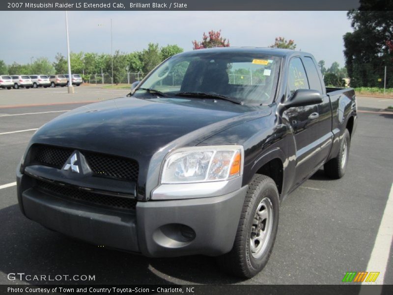 Brilliant Black / Slate 2007 Mitsubishi Raider LS Extended Cab
