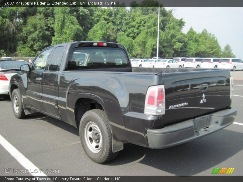 Brilliant Black / Slate 2007 Mitsubishi Raider LS Extended Cab