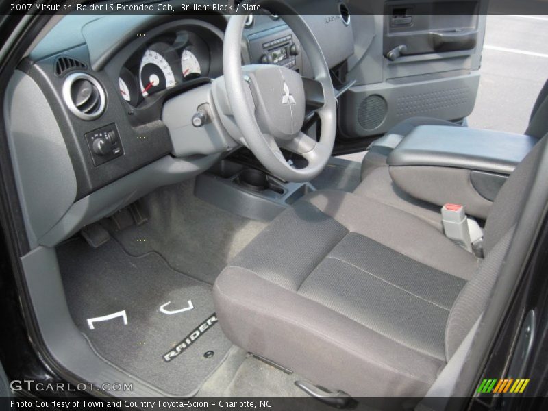 Brilliant Black / Slate 2007 Mitsubishi Raider LS Extended Cab