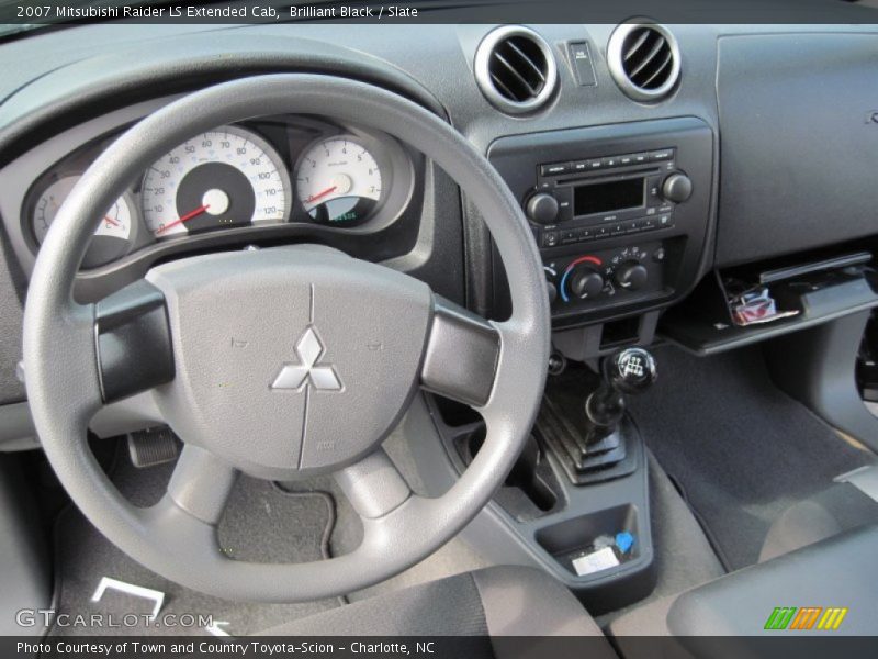 Brilliant Black / Slate 2007 Mitsubishi Raider LS Extended Cab