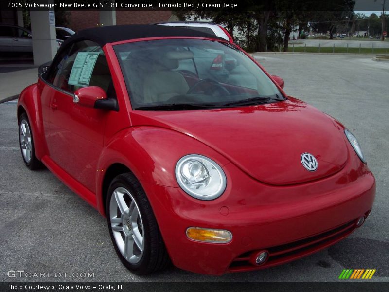 Tornado Red / Cream Beige 2005 Volkswagen New Beetle GLS 1.8T Convertible
