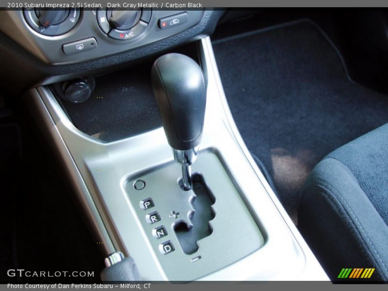  2010 Impreza 2.5i Sedan 4 Speed Sportshift Automatic Shifter