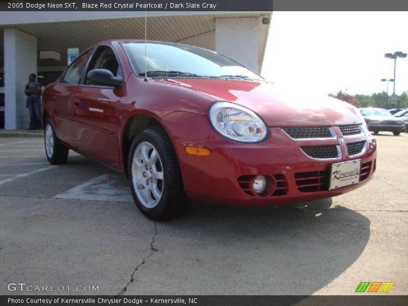 Blaze Red Crystal Pearlcoat / Dark Slate Gray 2005 Dodge Neon SXT