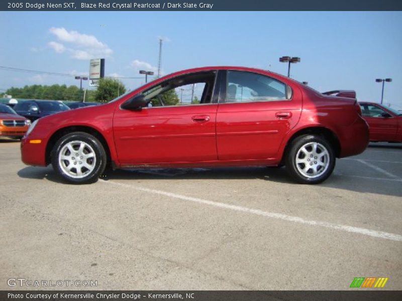 Blaze Red Crystal Pearlcoat / Dark Slate Gray 2005 Dodge Neon SXT