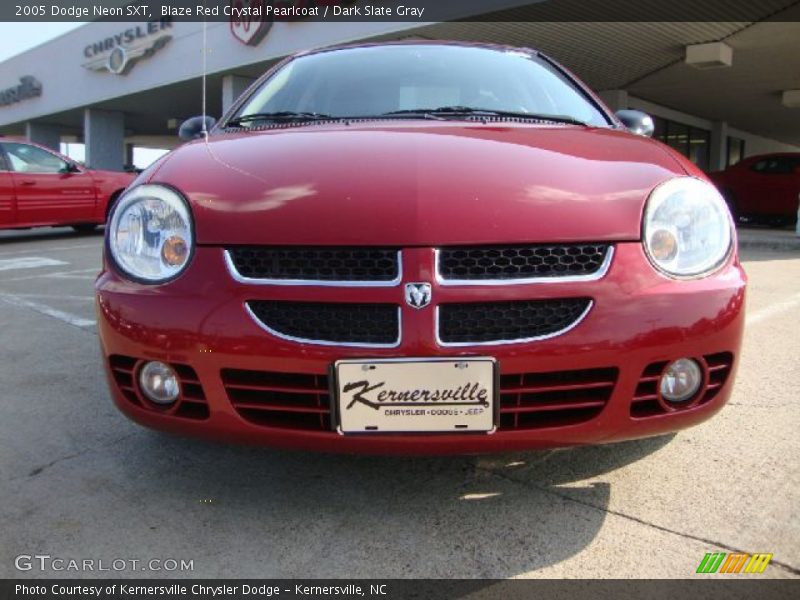 Blaze Red Crystal Pearlcoat / Dark Slate Gray 2005 Dodge Neon SXT