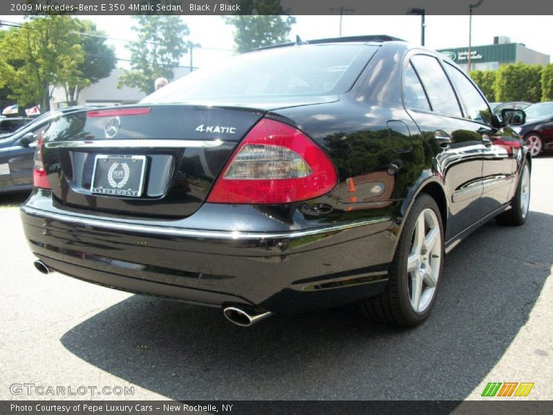 Black / Black 2009 Mercedes-Benz E 350 4Matic Sedan