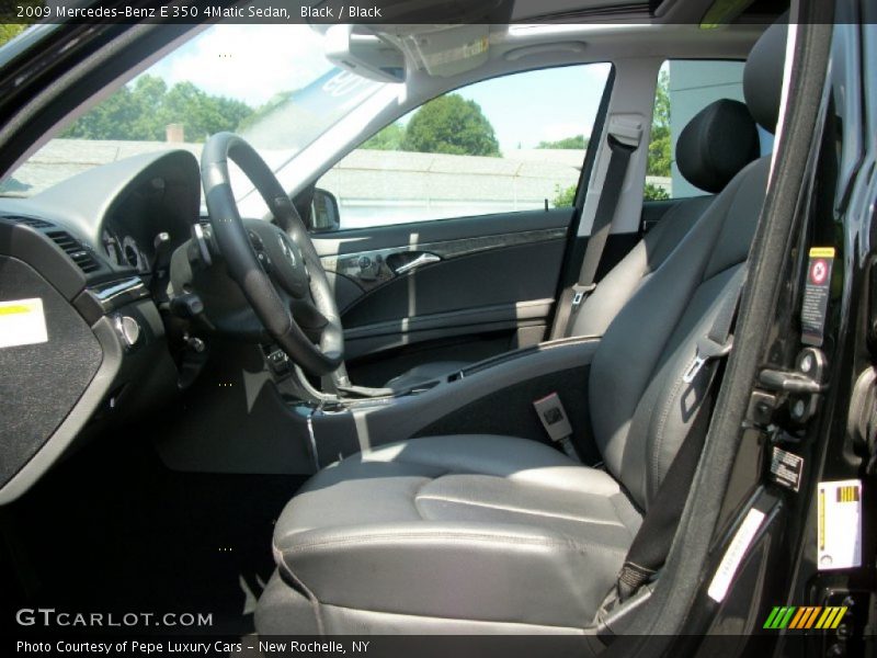Black / Black 2009 Mercedes-Benz E 350 4Matic Sedan