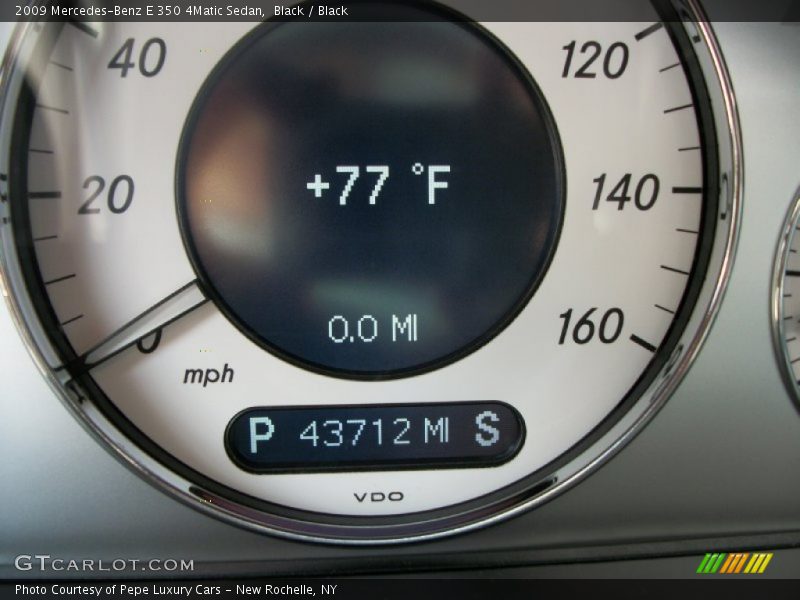 Black / Black 2009 Mercedes-Benz E 350 4Matic Sedan