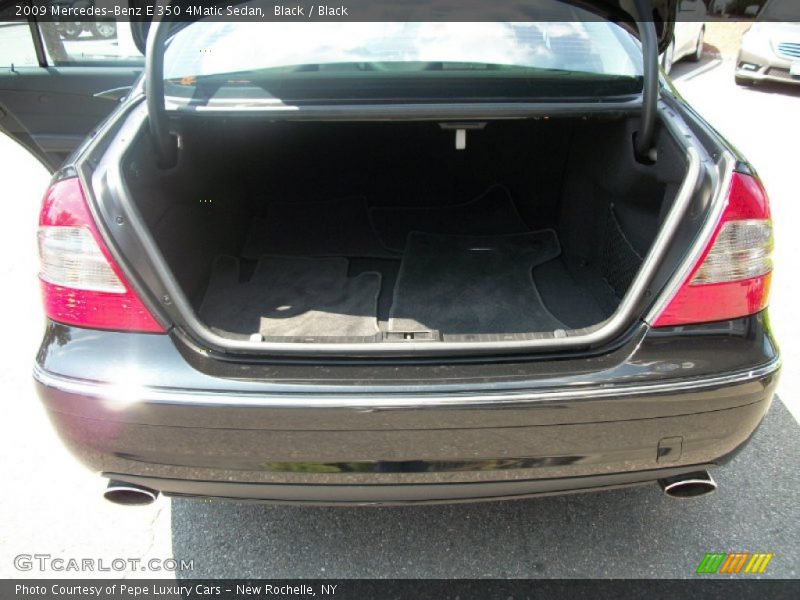 Black / Black 2009 Mercedes-Benz E 350 4Matic Sedan