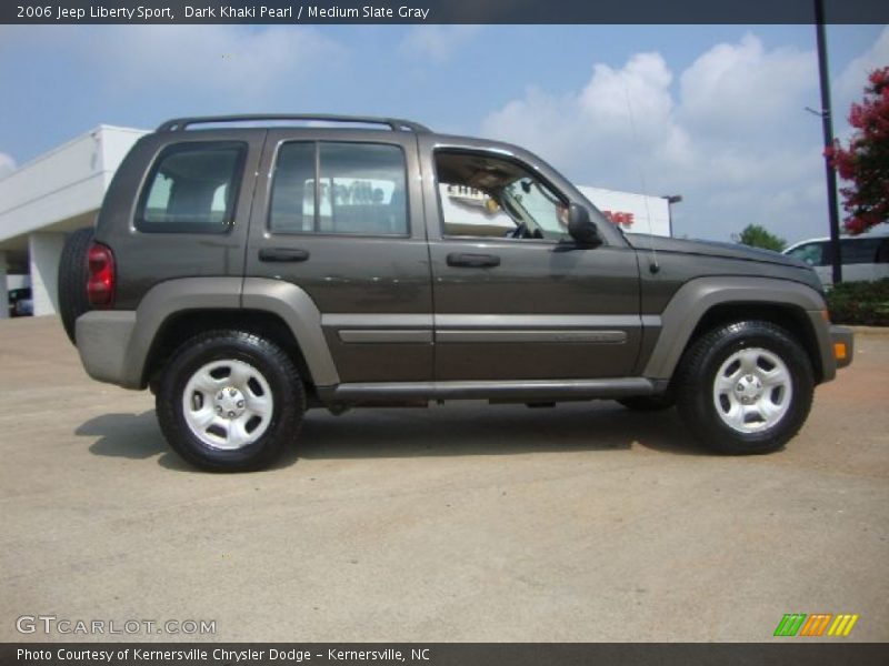 Dark Khaki Pearl / Medium Slate Gray 2006 Jeep Liberty Sport
