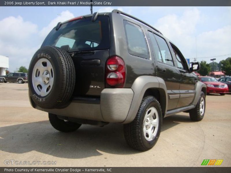 Dark Khaki Pearl / Medium Slate Gray 2006 Jeep Liberty Sport