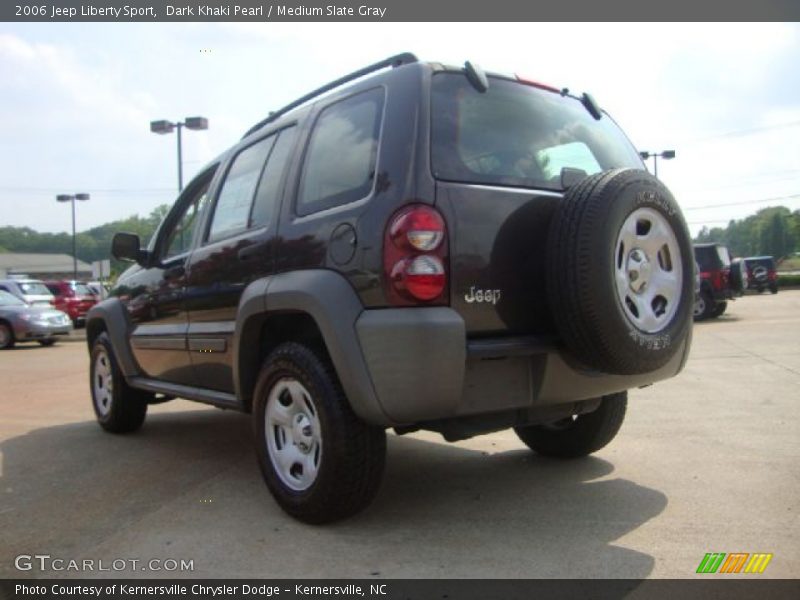 Dark Khaki Pearl / Medium Slate Gray 2006 Jeep Liberty Sport