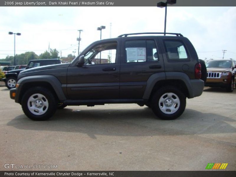 Dark Khaki Pearl / Medium Slate Gray 2006 Jeep Liberty Sport