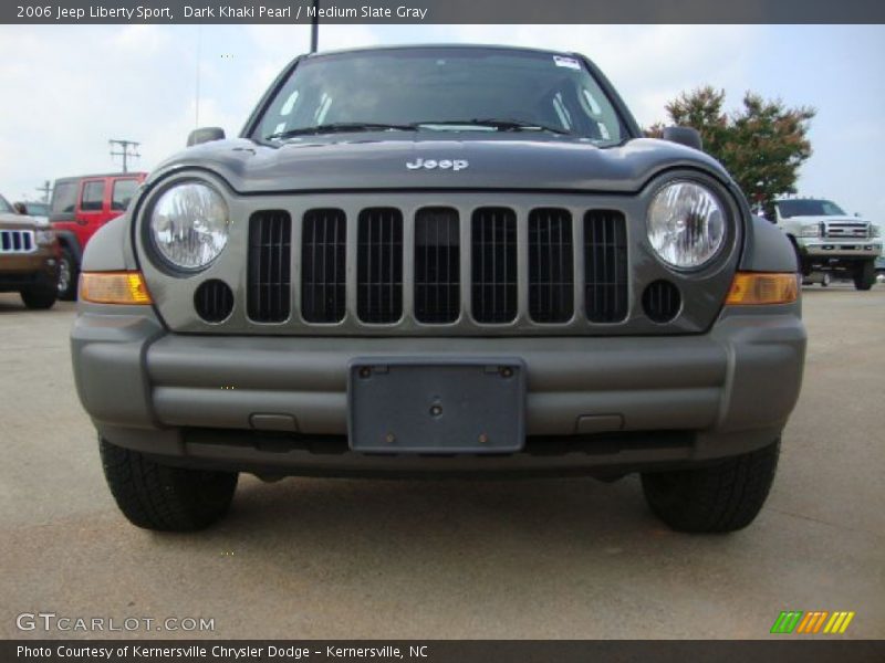 Dark Khaki Pearl / Medium Slate Gray 2006 Jeep Liberty Sport