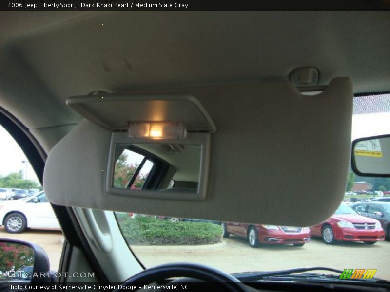 Dark Khaki Pearl / Medium Slate Gray 2006 Jeep Liberty Sport