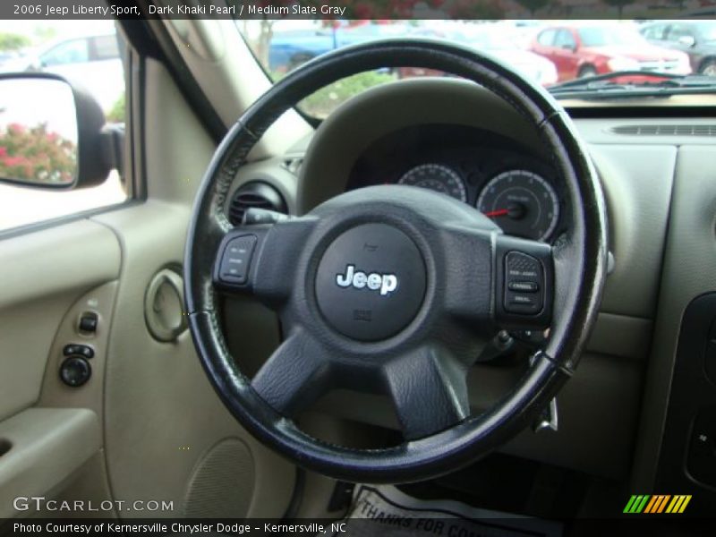 Dark Khaki Pearl / Medium Slate Gray 2006 Jeep Liberty Sport