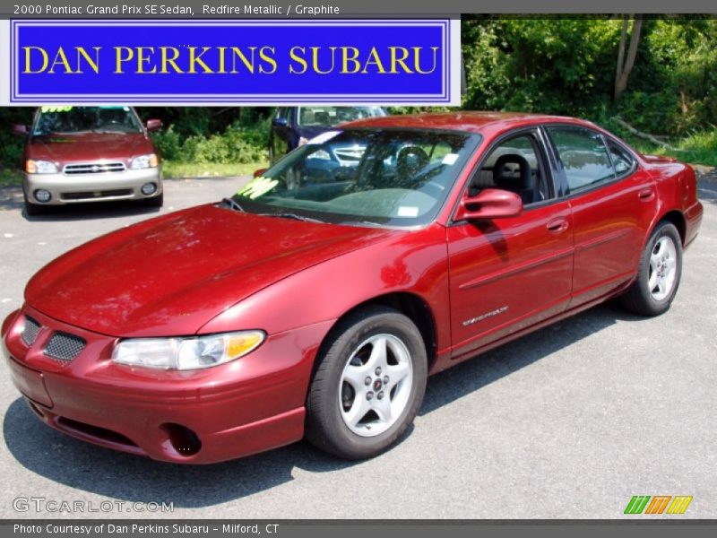 Redfire Metallic / Graphite 2000 Pontiac Grand Prix SE Sedan