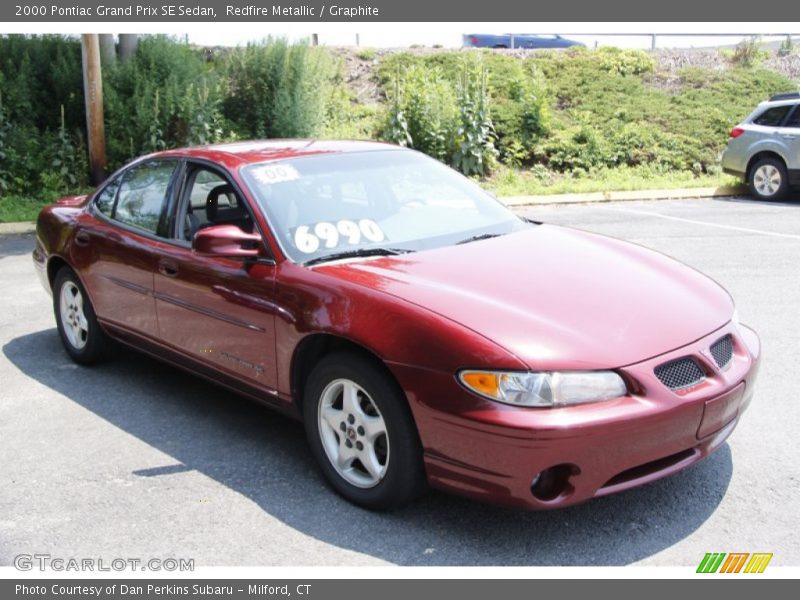 Redfire Metallic / Graphite 2000 Pontiac Grand Prix SE Sedan