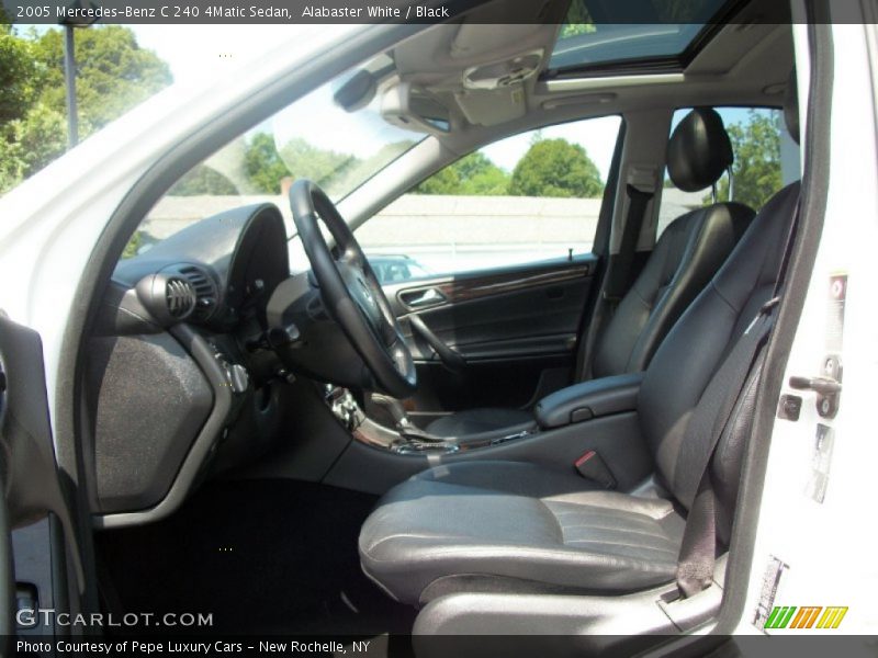 Alabaster White / Black 2005 Mercedes-Benz C 240 4Matic Sedan