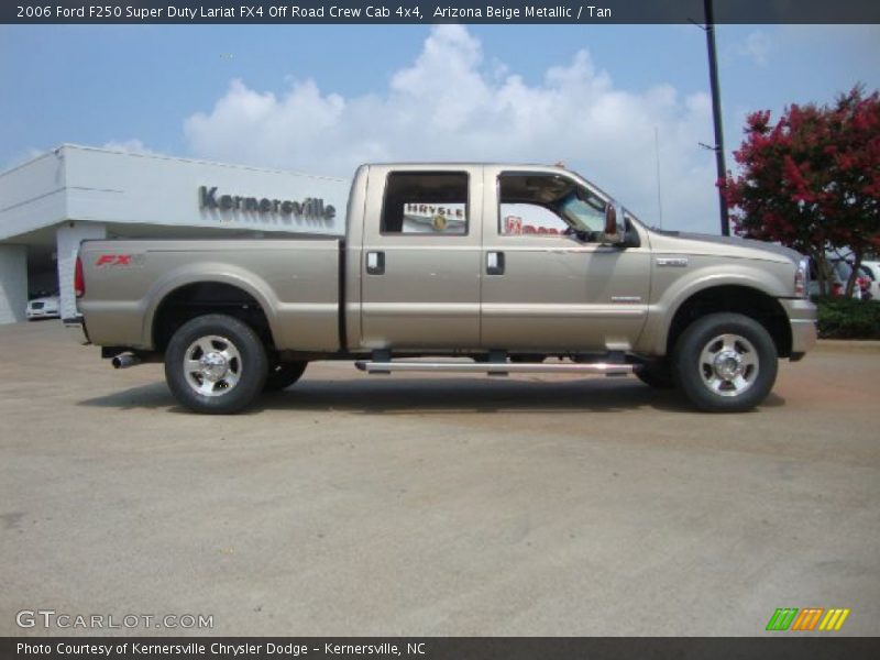Arizona Beige Metallic / Tan 2006 Ford F250 Super Duty Lariat FX4 Off Road Crew Cab 4x4