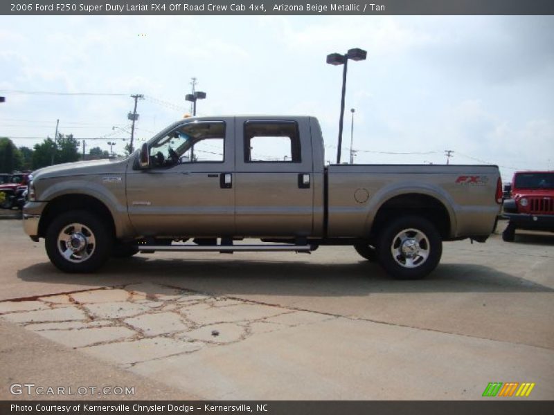 Arizona Beige Metallic / Tan 2006 Ford F250 Super Duty Lariat FX4 Off Road Crew Cab 4x4