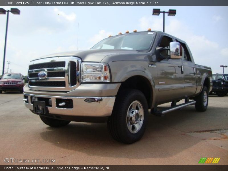 Arizona Beige Metallic / Tan 2006 Ford F250 Super Duty Lariat FX4 Off Road Crew Cab 4x4