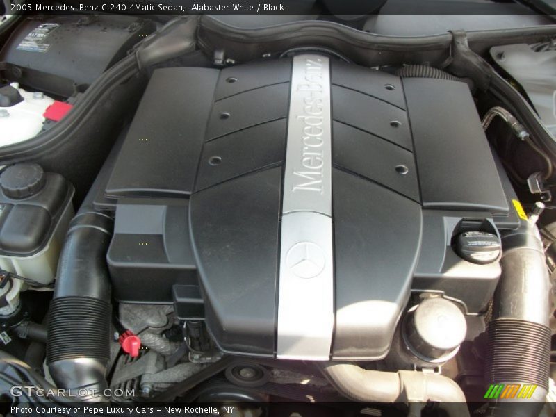 Alabaster White / Black 2005 Mercedes-Benz C 240 4Matic Sedan