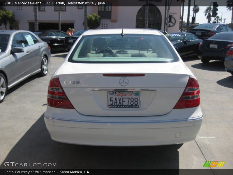 Alabaster White / Java 2003 Mercedes-Benz E 320 Sedan