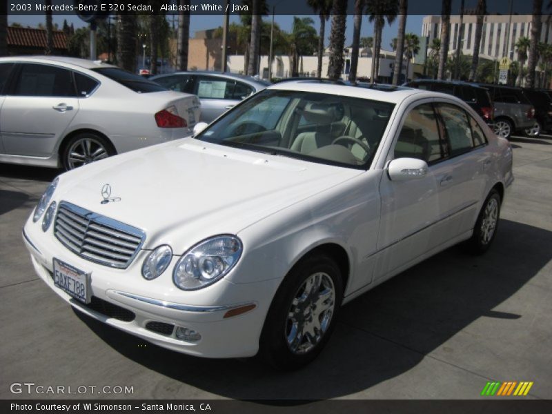 Alabaster White / Java 2003 Mercedes-Benz E 320 Sedan