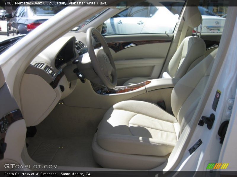 Alabaster White / Java 2003 Mercedes-Benz E 320 Sedan