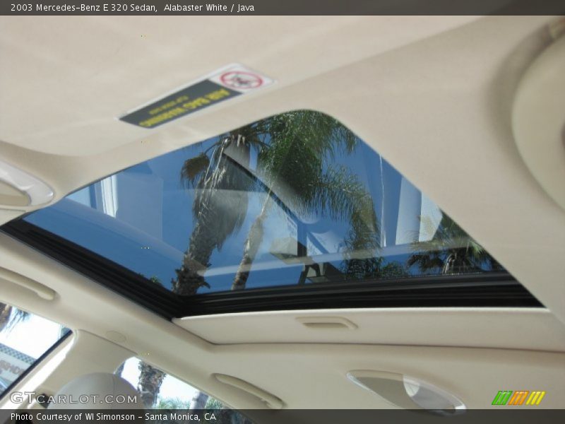 Alabaster White / Java 2003 Mercedes-Benz E 320 Sedan