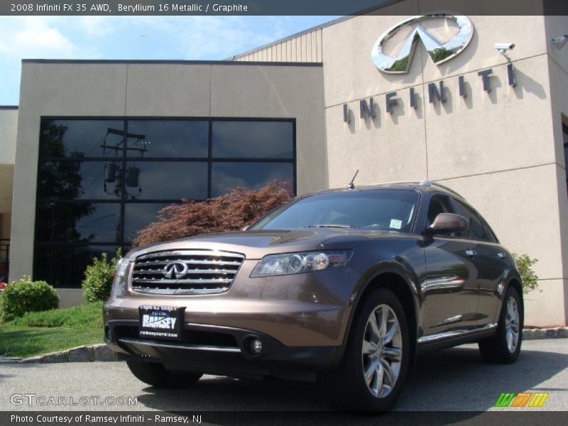 Beryllium 16 Metallic / Graphite 2008 Infiniti FX 35 AWD
